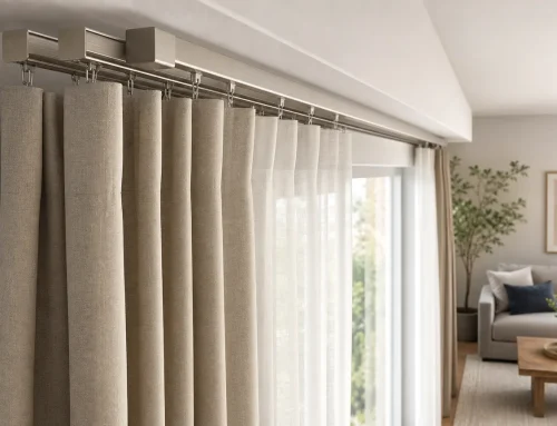 Top șine duble pentru perdele și draperii